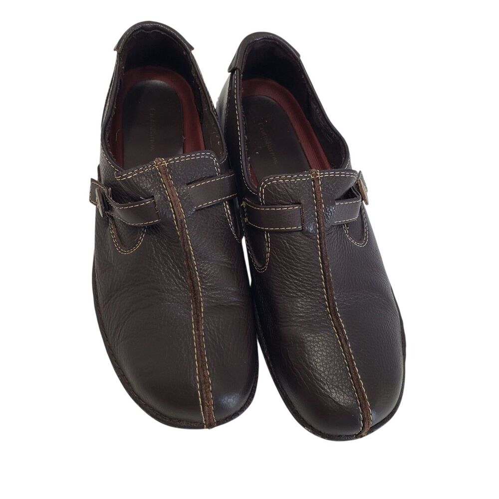 Croft & Barrow Women's Brown Leather Loafers, Size 8.5